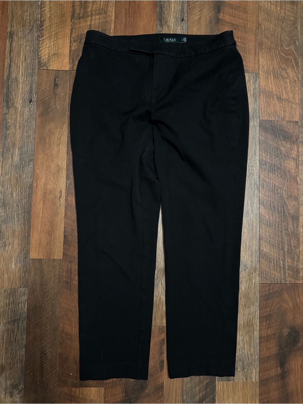 Lauren Ralph Lauren cropped dress pants black stretch size 6